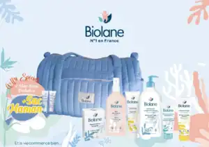 Biolane Sac Maman Matelassé bleu
